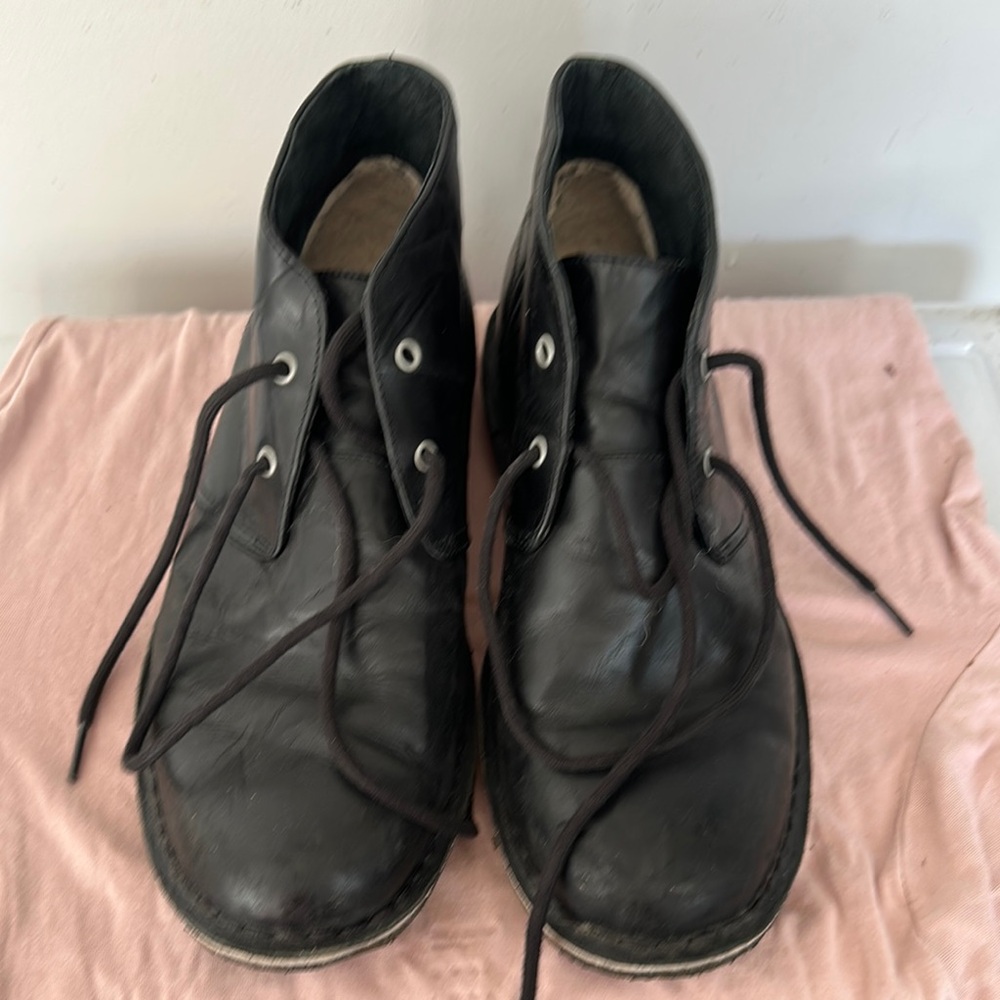 Classic Black Leather Men's Boots